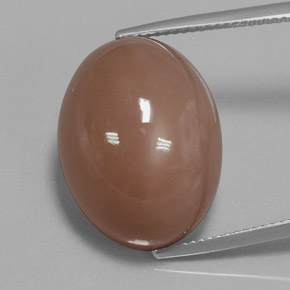 Pierre de Lune Marron chaud naturelle Coupe ovale, 27.02 ct, Opaque