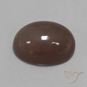 Pierre de lune Brun moyen naturelle ovale, 20.93 ct, Opaque