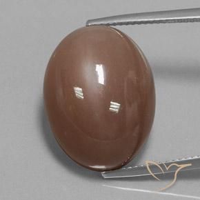 22.75ct Naturel Brun moyen Pierre de lune, ovale, Opaque