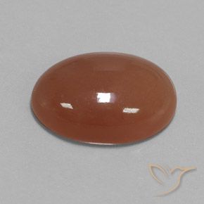 Pierre de lune Brun cannelle naturelle ovale, 15.54 ct, Opaque