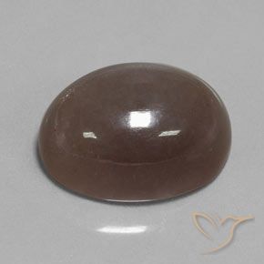 Pierre de lune Brun chocolat naturelle ovale, 30.12 ct, Opaque