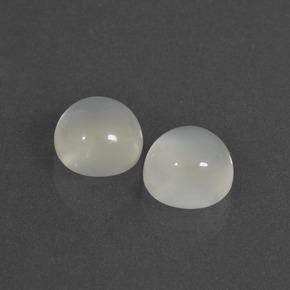 Achetez naturel 4.53ct Blanc chaud Pierre de Lune gems, Coupe roude, En provenance Inde chez GemSelect. En stock, livraison internationale!
