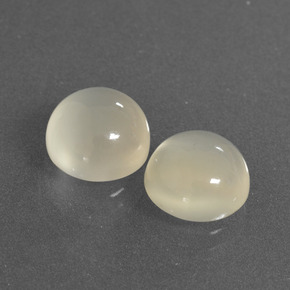 Achetez naturel 6.09ct Blanc chaud Pierre de Lune gems, Coupe roude, En provenance Inde chez GemSelect. En stock, livraison internationale!