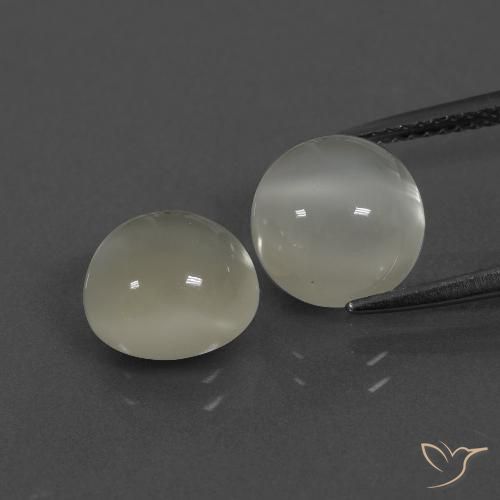 6.79ctw Naturel Blanc chaud Pierre de lune, Tour, Translucide