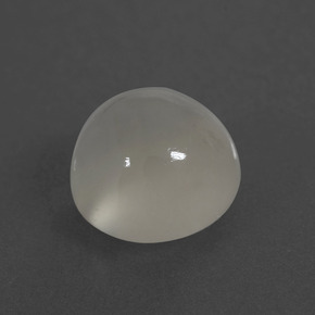 Pierre de lune blanc naturelle coupe roude, 3,51 ct, translucide