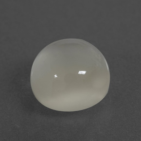 Pierre de lune blanc naturelle coupe roude, 3,46 ct, translucide