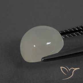 Pierre de lune Blanc chaud naturelle Tour, 3.19 ct, Translucide