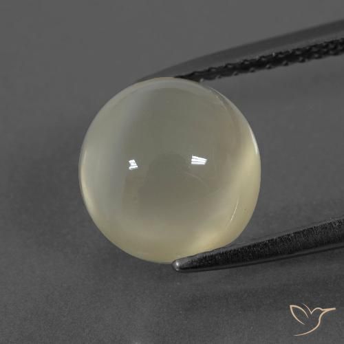 Pierre de lune Blanc chaud naturelle Tour, 3.59 ct, Translucide