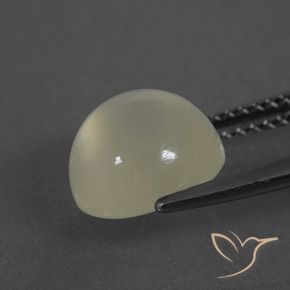 Pierre de lune Blanc chaud naturelle Tour, 3.44 ct, Translucide