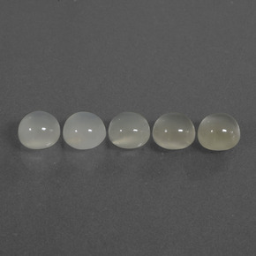 Achetez naturel 5.19ct Blanc chaud Pierre de Lune gems, Coupe roude, En provenance Inde chez GemSelect. En stock, livraison internationale!