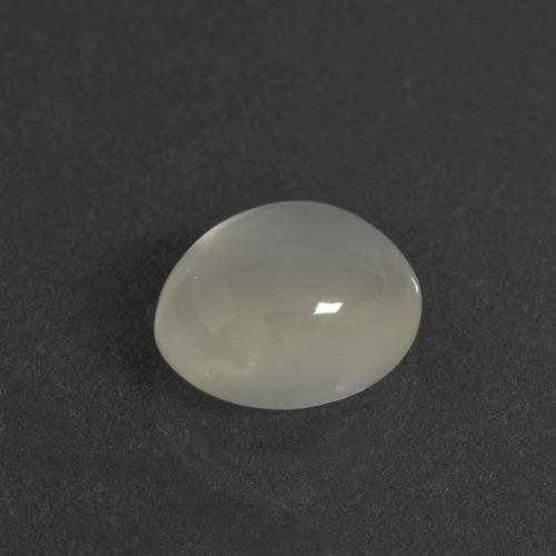 Pierre de Lune Blanc chaud naturelle Coupe ovale, 4.10 ct, Translucide