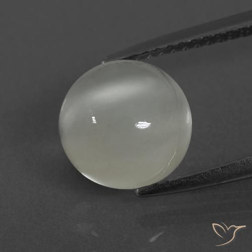 3.18ct Naturel Blanc chaud Pierre de lune, Tour, Translucide