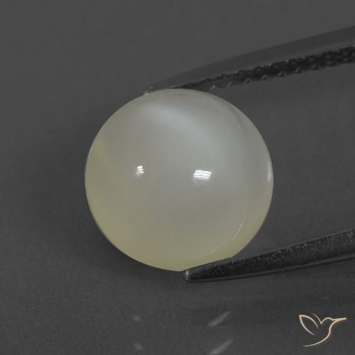2.86ct Naturel Blanc chaud Pierre de lune, Tour, Translucide