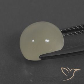 Pierre de lune Blanc chaud naturelle Tour, 3.33 ct, Translucide