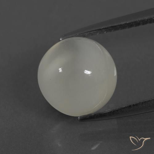 3.36ct Naturel Blanc chaud Pierre de lune, Tour, Translucide