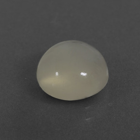 Pierre de lune blanc naturelle coupe roude, 2,64 ct, translucide