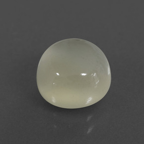 Pierre de lune blanc naturelle coupe roude, 3,22 ct, translucide