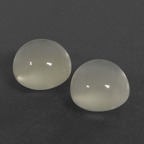 Achetez naturel 4,56ct blanc pierre de lune gems, coupe roude, en provenance inde chez gemselect. en stock, livraison internationale!
