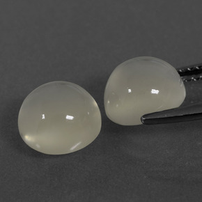 Achetez naturel 4,56ct blanc pierre de lune gems, coupe roude, en provenance inde chez gemselect. en stock, livraison internationale!