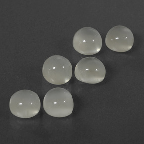 Achetez naturel 7,26ct blanc pierre de lune gems, coupe roude, en provenance inde chez gemselect. en stock, livraison internationale!