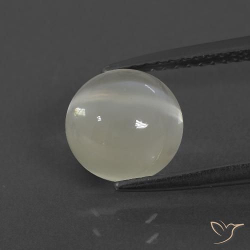 2.28ct Naturel Blanc chaud Pierre de lune, Tour, Translucide