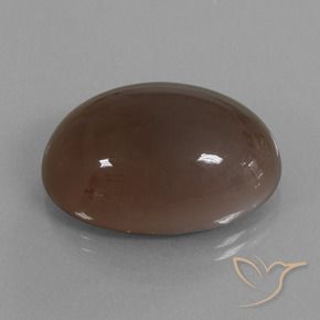Pierre de lune marron naturelle coupe ovale, 41,62 ct, opaque