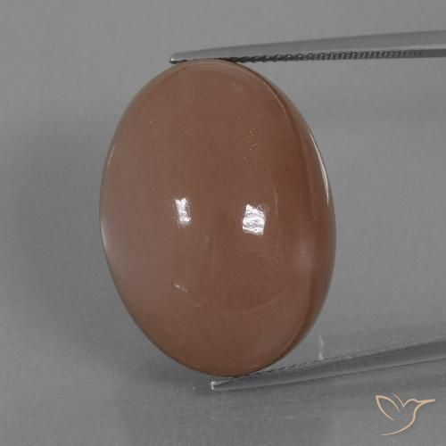 42.17ct Naturel Brun Pierre de lune, ovale, Opaque