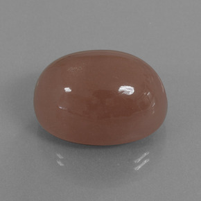 Pierre de lune marron naturelle coupe ovale, 49,49 ct, opaque