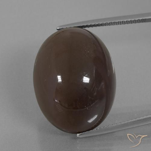 41.20ct Naturel Brun moyen Pierre de lune, ovale, Opaque