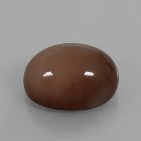 Pierre de lune marron naturelle coupe ovale, 22,96 ct, opaque