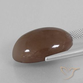 Pierre de lune Brun moyen naturelle ovale, 22.40 ct, Opaque