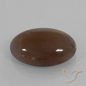 Pierre de lune Brun chocolat naturelle ovale, 28.02 ct, Opaque