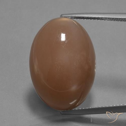 20.88ct Naturel Pêche profond Pierre de lune, ovale, Opaque