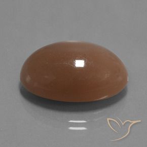 Pierre de lune Pêche profond naturelle ovale, 20.88 ct, Opaque