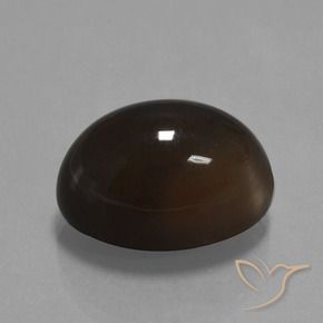 Pierre de lune Marron foncé naturelle ovale, 32.69 ct, Opaque