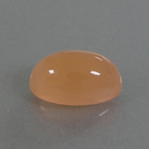 Pierre de lune orange naturelle coupe ovale, 3,49 ct, translucide