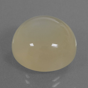 Pierre de Lune Jaune clair naturelle Coupe roude, 17.87 ct, Translucide