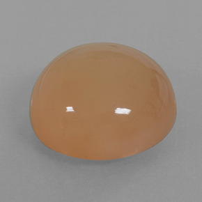 Pierre de lune orange naturelle coupe roude, 21,29 ct, translucide