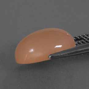 Pierre de Lune Pêche Orange naturelle Coupe ovale, 4.85 ct, Translucide