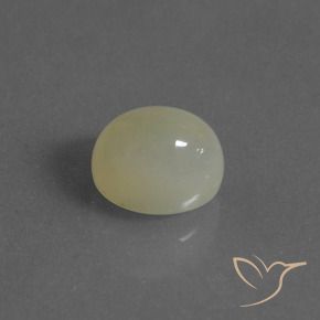 Pierre de lune Jaune clair naturelle ovale, 4.45 ct, Translucide