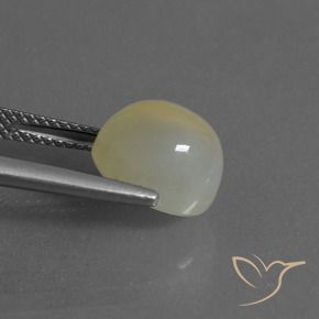 Pierre de lune Jaune clair naturelle ovale, 4.45 ct, Translucide