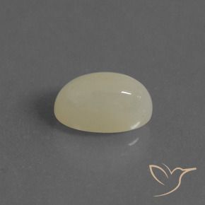 Pierre de lune Jaune clair naturelle ovale, 3.82 ct, Translucide