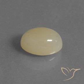 Pierre de lune Jaune clair naturelle ovale, 4.88 ct, Translucide