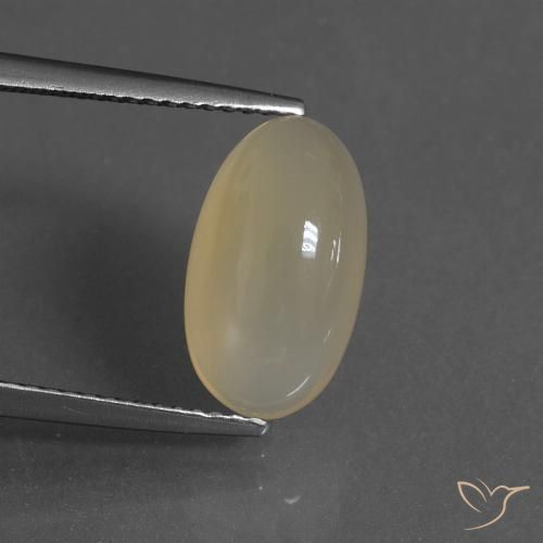 4.00ct Naturel Brun chaud et léger Pierre de lune, ovale, Translucide