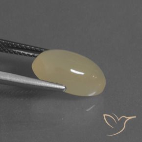 Pierre de lune Brun chaud et léger naturelle ovale, 4.00 ct, Translucide