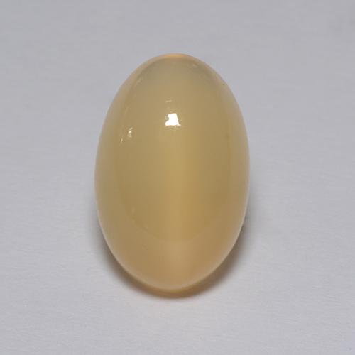Pierre de lune marron naturelle coupe ovale, 4,30 ct, transparent