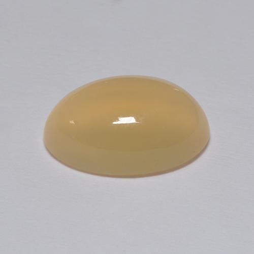 Pierre de lune marron naturelle coupe ovale, 4,30 ct, transparent