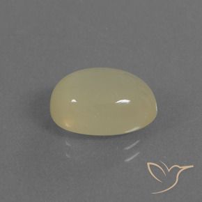 Pierre de lune Jaune clair naturelle ovale, 5.18 ct, Translucide