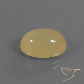 Pierre de lune Jaune Dijon naturelle ovale, 5.34 ct, Translucide