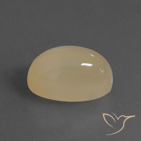 Pierre de lune Brun pâle naturelle ovale, 6.76 ct, Translucide